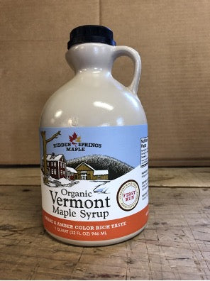 2025 First Run Organic Maple Syrup